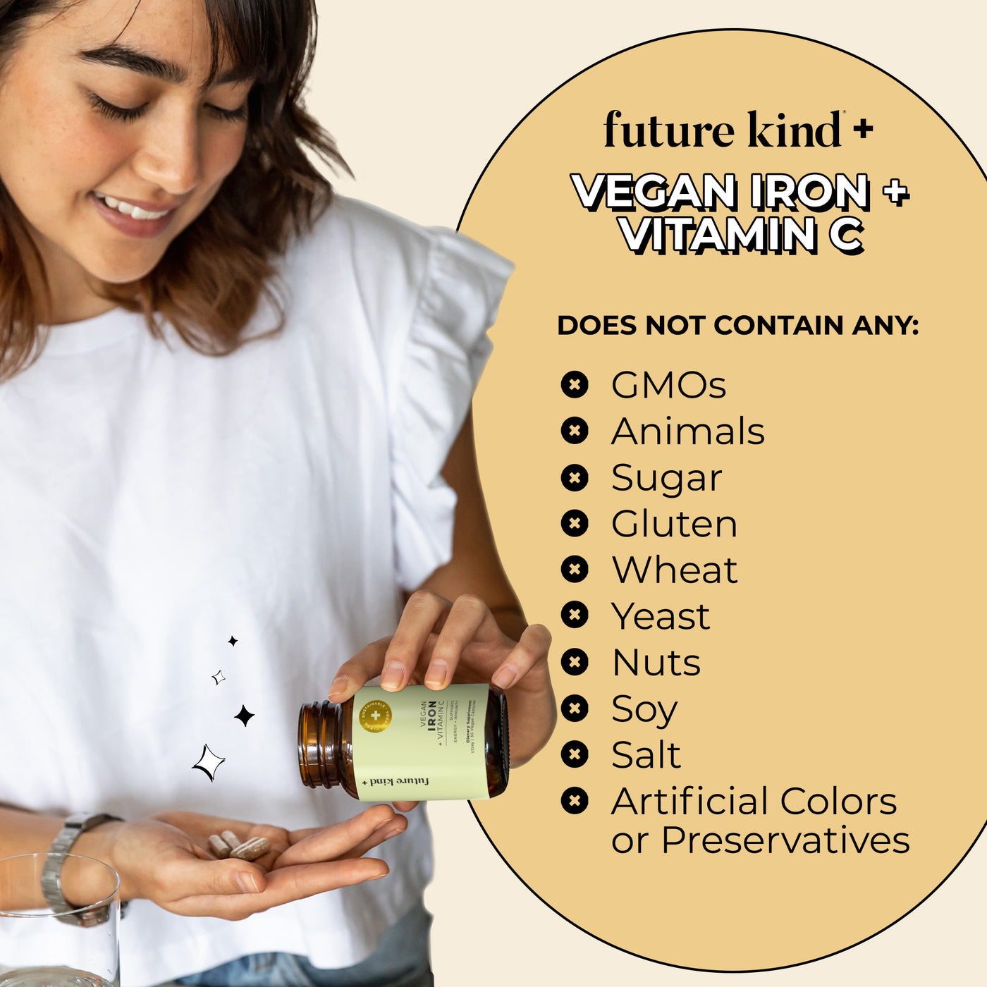 Vegan Iron Supplement with Natural Vitamin C