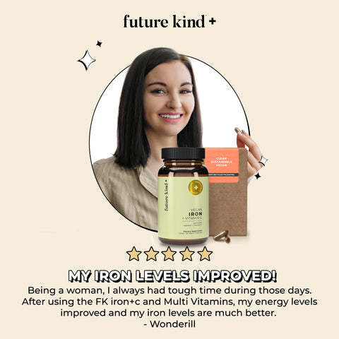 Vegan Iron Supplement with Natural Vitamin C