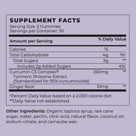 Vegan Turmeric & Ginger Happy Joints Gummies