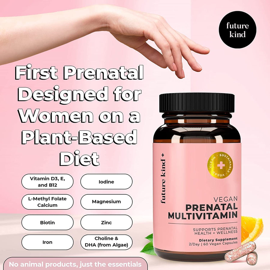 Vegan Prenatal Vitamin Multivitamin Pills for Pregnancy & Hair Growth Future Kind