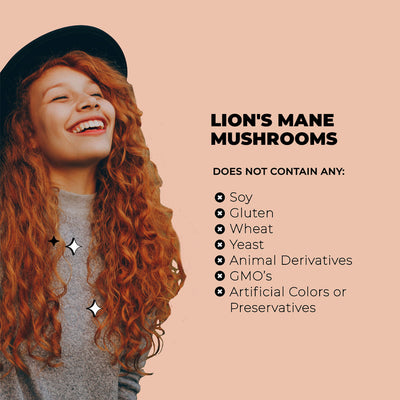 Vegan Lion's Mane Mushroom Complex Supplement