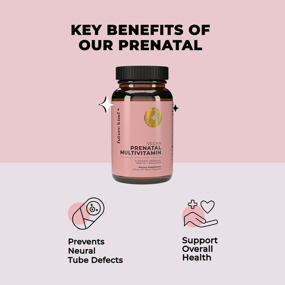 Vegan Prenatal Vitamin Multivitamin Pills for Pregnancy & Hair Growth