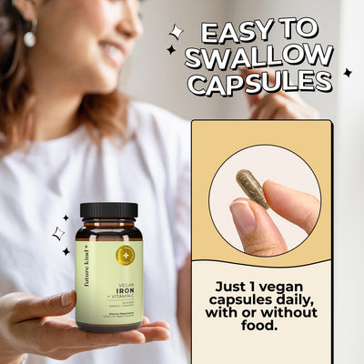 Vegan Iron Supplement Easy to Swallow