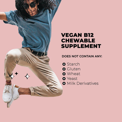 Vegan B12 Methylcobalamin Chewable Supplement