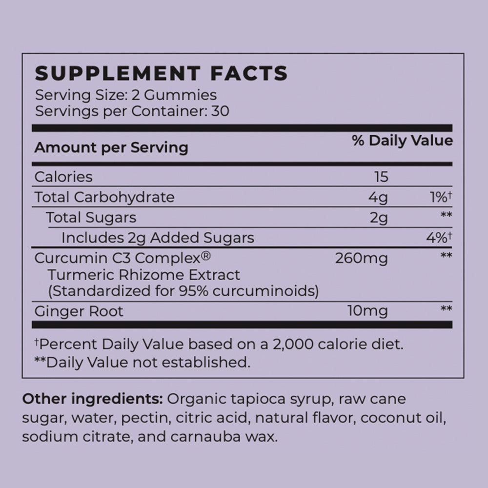 Vegan Turmeric & Ginger Joint Health Gummies Future Kind