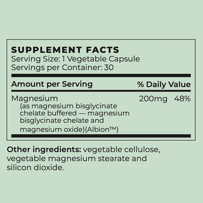 Vegan Chelated Magnesium Supplement