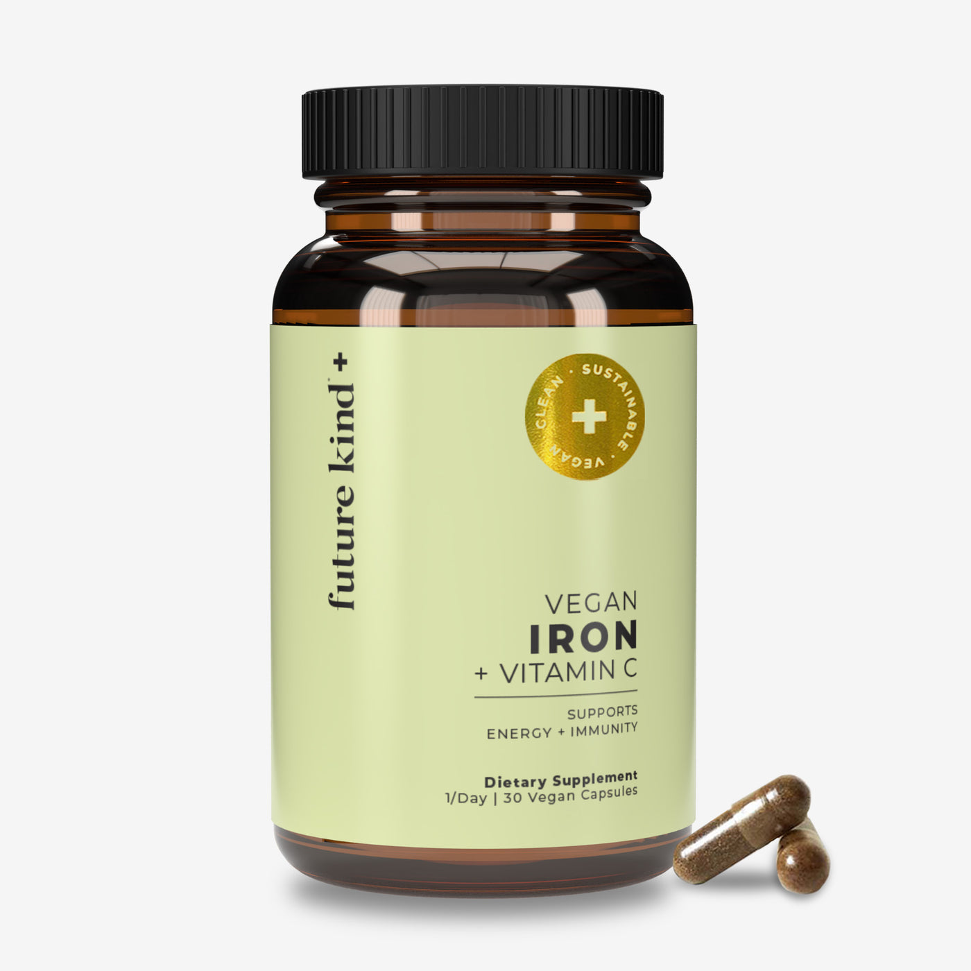 Vegan Iron Supplement with Natural Vitamin C