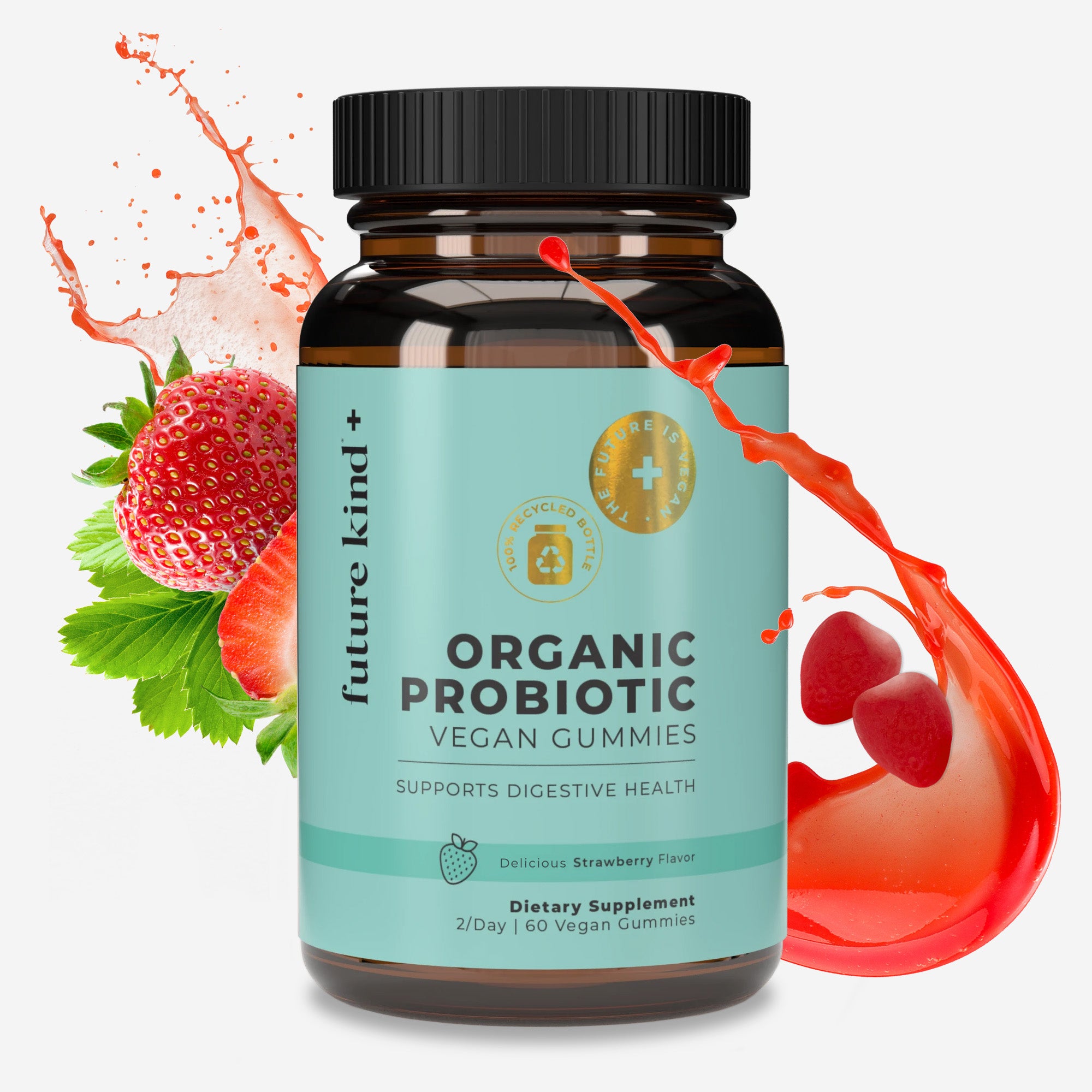 Organic Vegan Probiotic Gummies Gas & Bloating Relief